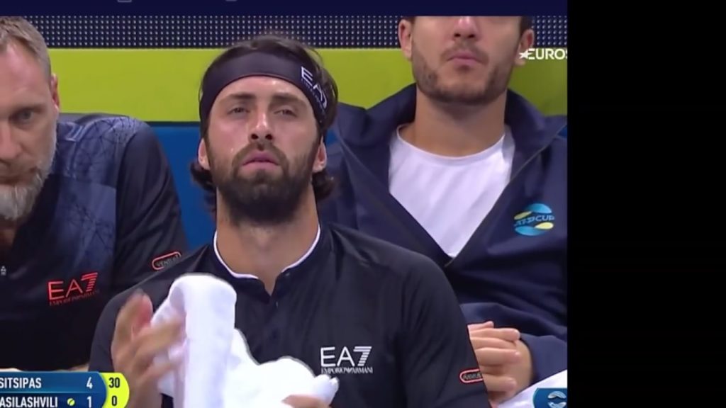 A vaccinated tennis player failed to finish his match in the ATP tournament in Sydney