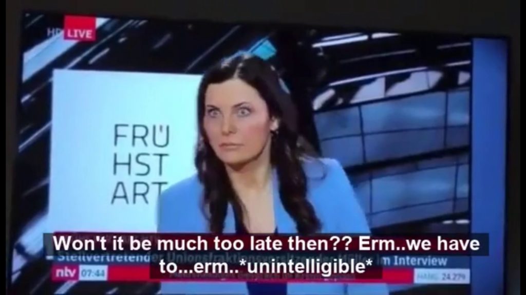 A German TV presenter fainted live while advertising the mandatory vaccination