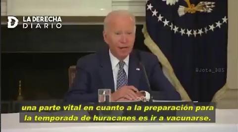 Biden found a link between the hurricane and the unvaccinated