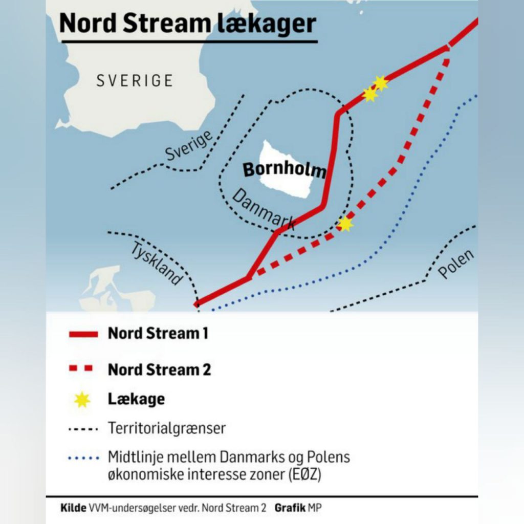 Simultaneous 3 different breaches in Nord Stream 2, deliberate breach?